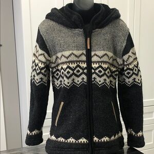 Kyber Outerwear Wool Jacket | Women’s Medium – Fleece Lined – Nordic Fair Isle